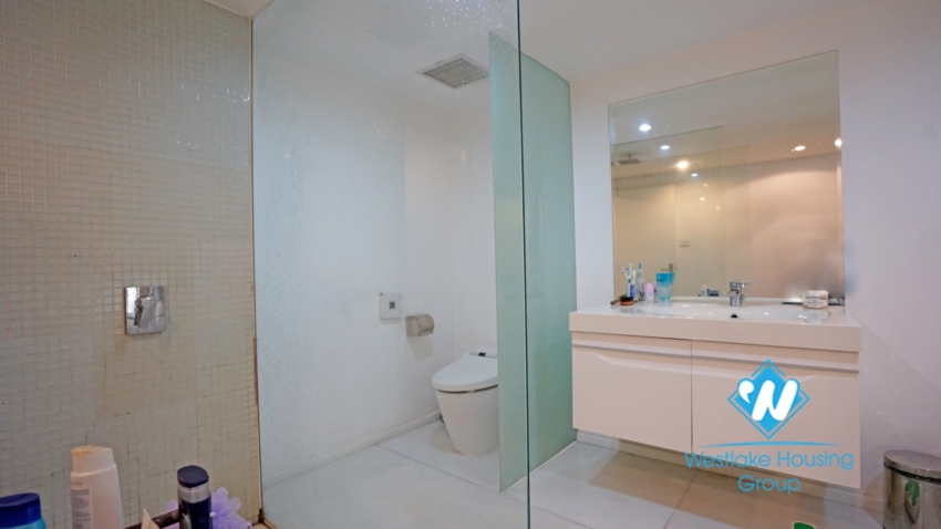 Two bedroom duplex apartment for rent with Hoan Kiem lake view